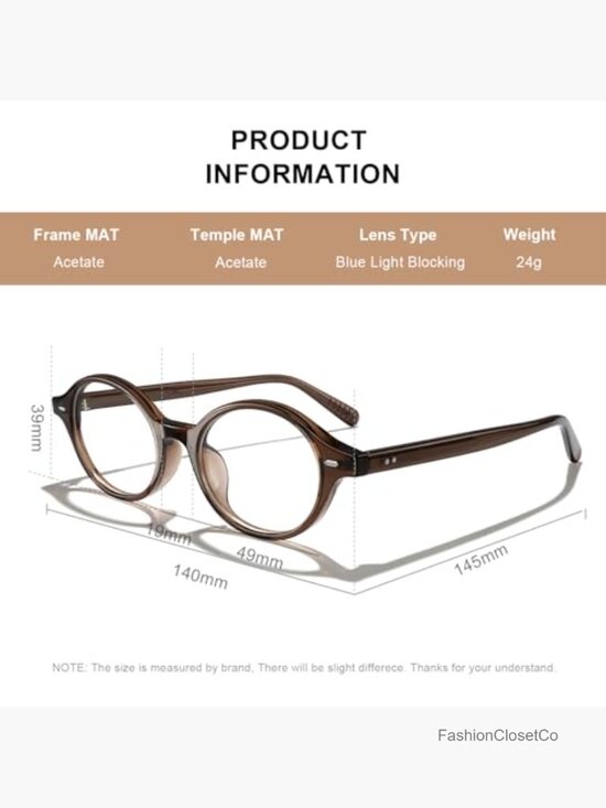 Acetate Blue Light Reading Glasses for Women Men Computer Eyeglasses